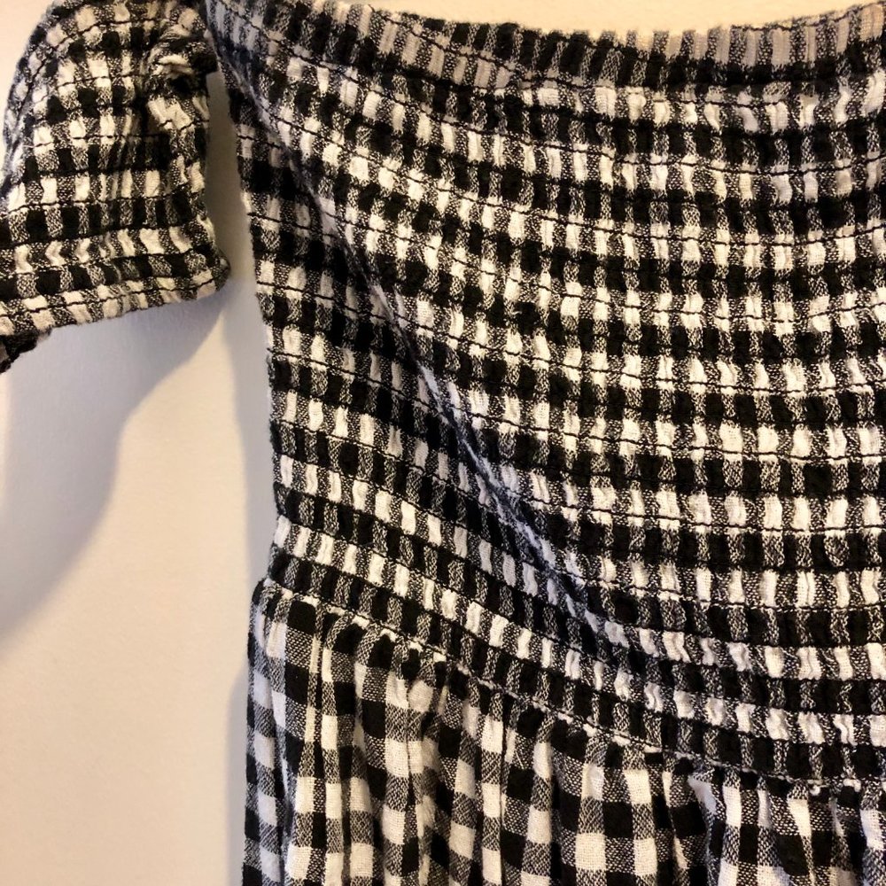 dizzy lizzy Black & White Gingham Print Dress - Picture 3 of 7